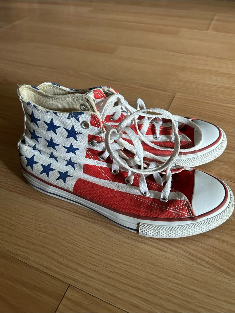Converse All Star Taylor Red White Blue USA Sneakers Juniors 5